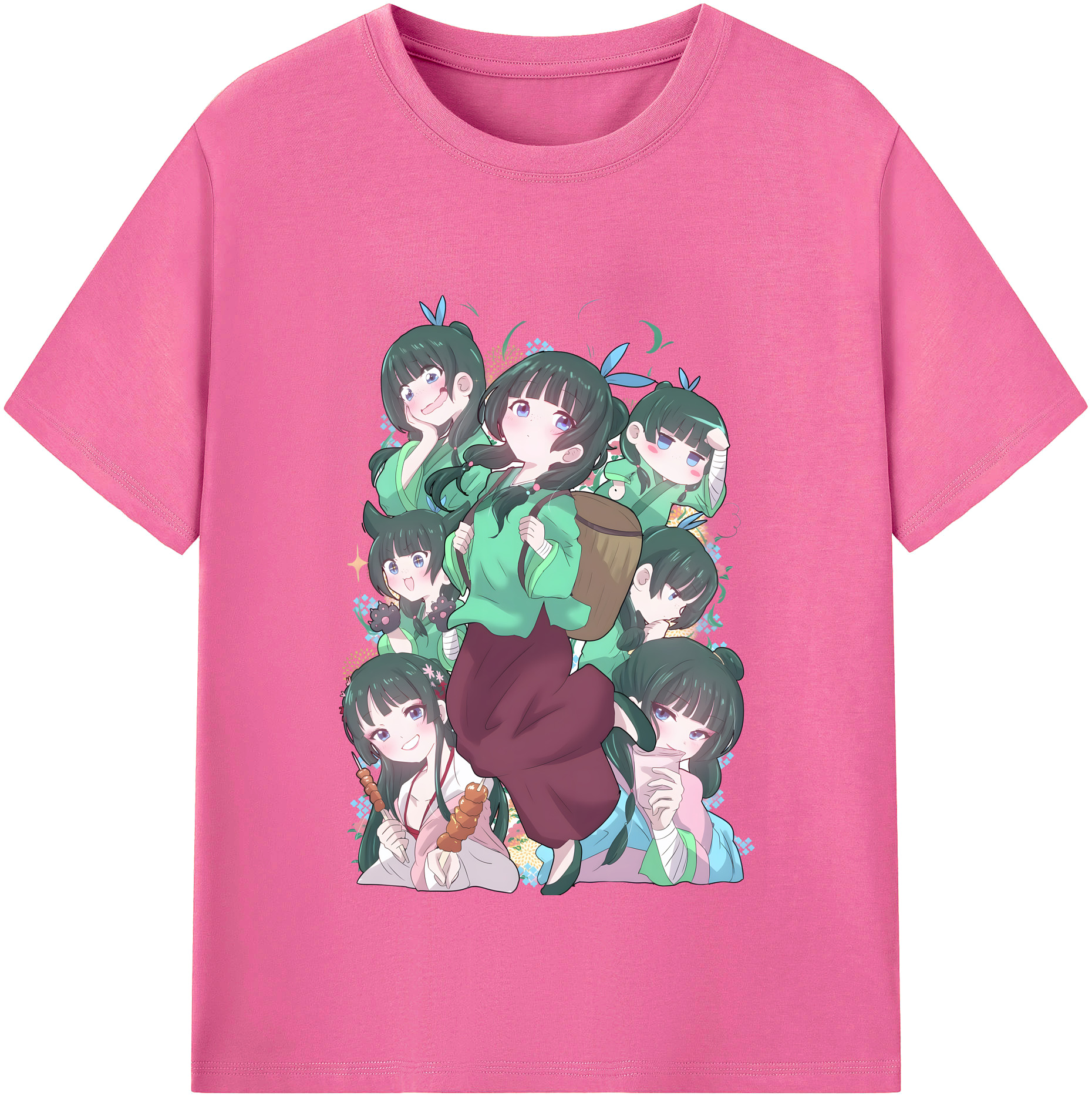 （画像用） 薬屋のひとりごと The Apothecary Diaries レディースカジュアルプリントTシャツ（綿100％）